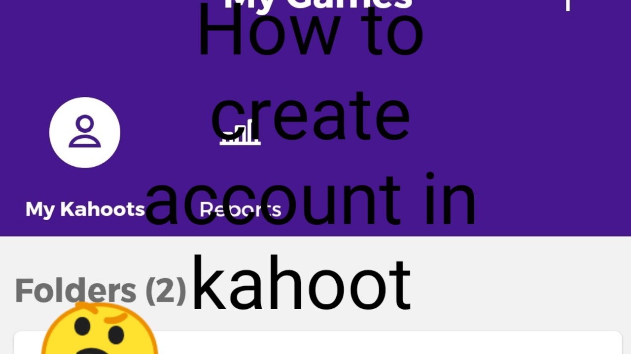 How To Create Account In Kahoot App - YouTube