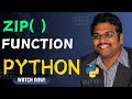 ZIP( ) FUNCTION IN PYTHON PROGRAMMING || ZIP FUNCTION || PYTHON PROGRAMMING