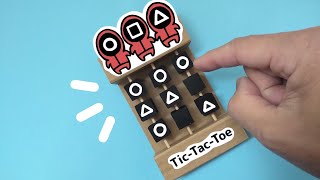 How to make Tic-Tac-Toe Cardboard Game｜Easy & Funny DIY Cardboard Game｜Paper Craft Idea Tutorial