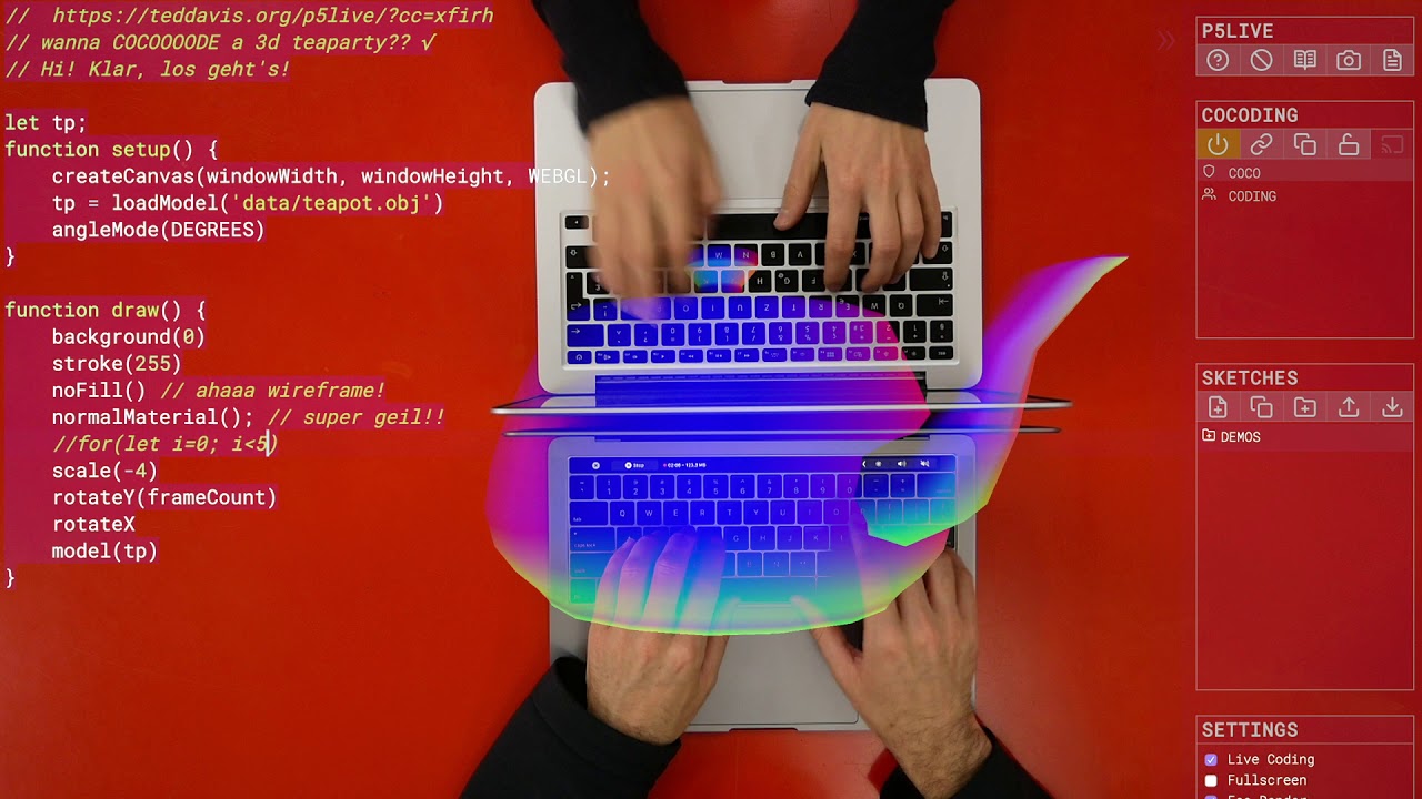 P5live Cocoding Youtube