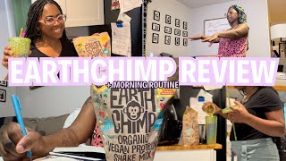 Productive Mom of 3 Morning Routine W/ New Organic Protein Powder from EarthChimp