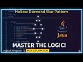Hollow Diamond Star Pattern in Java | Star Pattern Using Math.abs() | Java Coding, Java Star Pattern