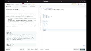 Construct the Rectangle #leetcode #csharp #easy