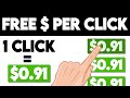 Get Paid To Click On Links ($0.91 Per Click) | FREE Make Money Online