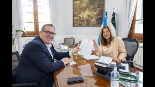 El intendente de Villa Regina, fue recibido por la Gobernadora Carreras