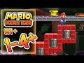 Mario vs Donkey Kong - Level 1-4+ - All Presents (Gifts) W1+ - Mario Toy Factory Plus