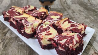 Red Velvet Cheesecake Brownies: Fudgy, Creamy, and Irresistible!