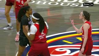 🤣 CAITLIN CLARK TRASH TALK AFTER 3 FROM NEAR HALFCOURT | Indiana Fever WNBA women's basketball