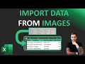 Excel Tips - Get Data from Photo or Image