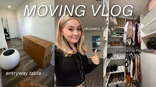 MOVING INTO OUR NEW HOUSE | post-op recovery, closet organization, new PANTRY