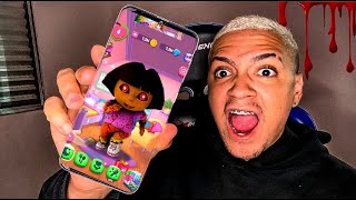 DORA.EXE INVADIU A TALKING ANGELA 2 ÀS 3:00 DA MADRUGADA!