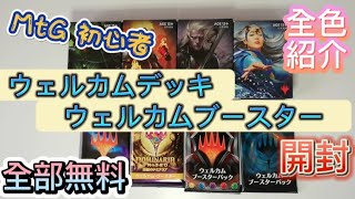 ウェルカムデッキ、ウェルカムブースター開封！【全部無料】【初心者MtG】