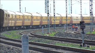 22718 Secunderabad Rajkot Express with Wdp4d 40468 SBI Locomotive.