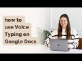 #howto Use Voice Typing on Google Docs | studio movellan