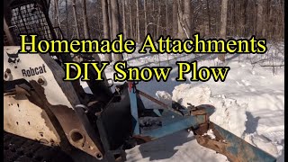 Homemade Grader DIY Snow Plow Attachment