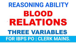 Blood Relations Based Puzzle for IBPS PO | CLERK  MAINS | RBI ASST. | इस Puzzle को लगाना ना भूलें