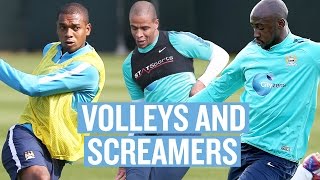 Volleys \u0026 Screamers | Fernandinho, Mangala, Fernando | Man City Training