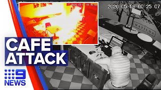 Armadale café set on fire | Nine news Australia