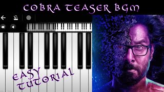 Cobra - Official Teaser BGM | EASY Piano | Chiyaan Vikram | AR Rahman | TEOH Piano