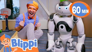Blippi Plays and Learns With A Robot! | Educational Video for Kids