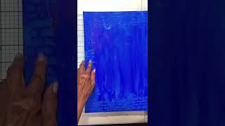 Lovely Lady Creating An Art Canvas. Full Video Click Link