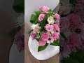 明るいピンク系。退職のお祝い アレンジ flowers flower お花屋さん 花屋さん 花屋 フラワーアレンジメント アレンジメントフラワー 花言葉