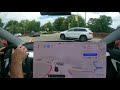 Tesla FSD Beta 9.0 - Roundabouts and Rain - North Carolina