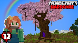 Portal Tree Build - Let's Play Minecraft Hardcore Ep. 12
