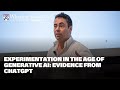 Experimentation in the Age of Generative AI: Evidence from ChatGPT