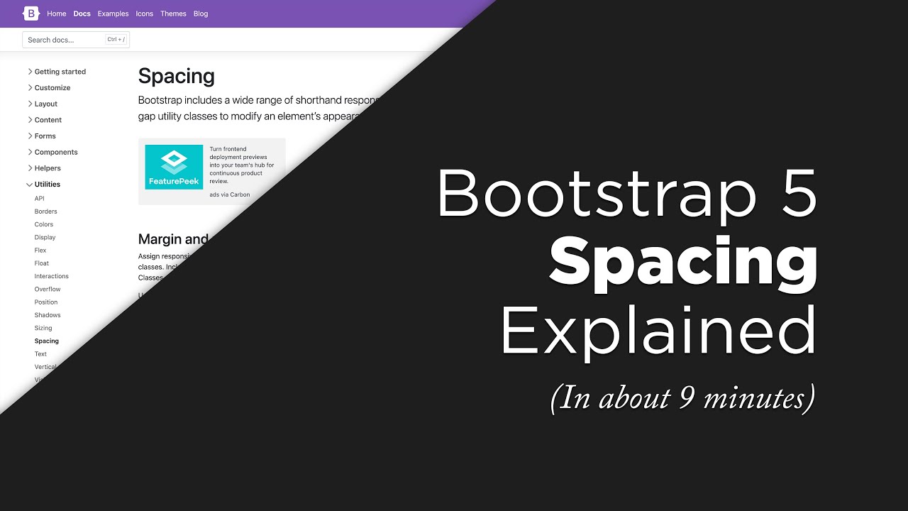 [Solved] Bootstrap: Add Margin/padding Space Between | 9to5Answer