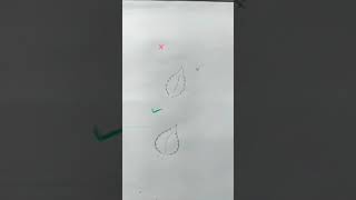 how to draw a simple and very easy rose leaf 🍃 #shorts #youtubeshots #simpleart #art #artwork