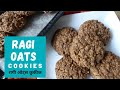 Ragi Oat Cookies | Ragi Biscuit Recipe No Maida, No Eggs |Healthy Oats Cookie Recipe |Millet Recipes