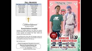 Thanksgiving Service for the Life of Romesh Raheem Greenfield | March 22, 2026
