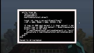 Applications on ComputerCraft Tutorial: Graphical User Interfaces (2/2)