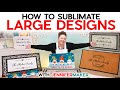 How to Sublimate LARGE Designs | 5 Sublimation Doormats Tested!