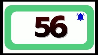 56 Seconds Countdown Timer With Sound Effect COLOR 4K HD 1080