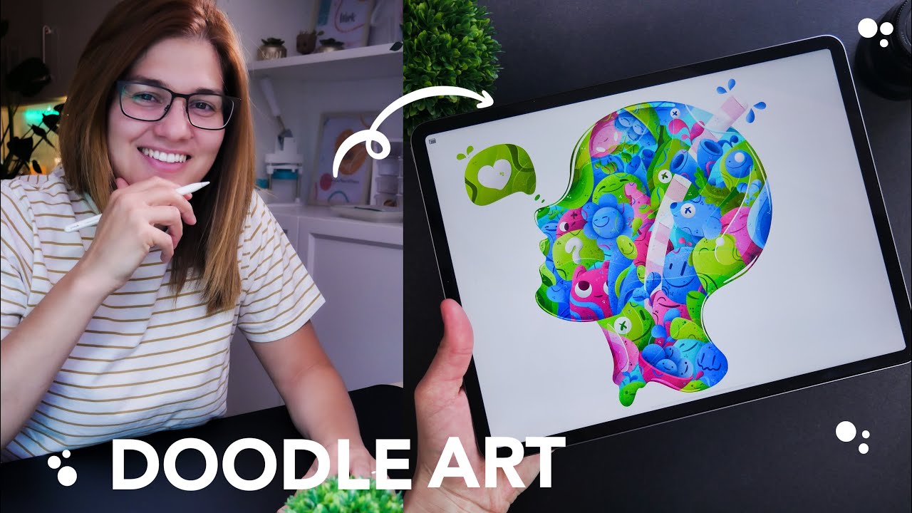 Doodle Art On Ipad Pro Procreate Youtube