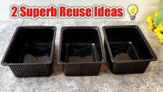 2 DIY's You need to try with Plastic food Containers | 2 diy ideas to reuse waste plastic food box