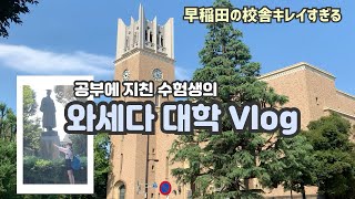 【일본 고등학교 브이로그】　와세다 캠퍼스 같이 구경가요~!