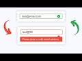 [ HTML | CSS | JS ]  How to Validate Email | Email Validation