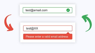 [ HTML | CSS | JS ] How to Validate Email | Email Validation