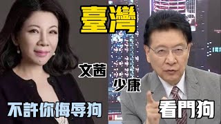 少康“给一个骨头还要花钱买”文茜“请你不要侮辱狗”