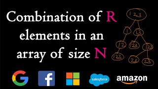 Print combinations of r elements in an array of size n