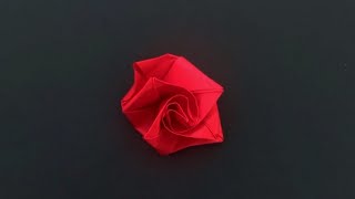 Easy Origami Rose | Simple Paper Flower | How to make an Origami Rose | Rose origami easy  #shorts