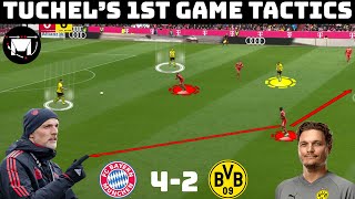 Tuchel Dominates In His First Game : Tactical Analysis : Bayern Munich 4-2 Dortmund