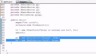 Java Programming Tutorial 66 JRadioButton