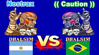 Street Fighter II': Champion Edition - Nostrax vs (( Caution )) FT5 [Rematch]