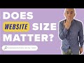 How BIG Does a Website Need to Be? — Tony Howell + Company