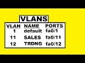 Packet Tracer (12): Create VLANs & assign Names and Ports to them