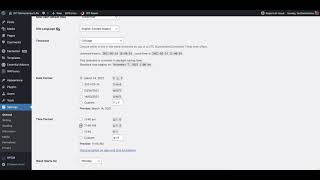 WordPress Time Zone Settings